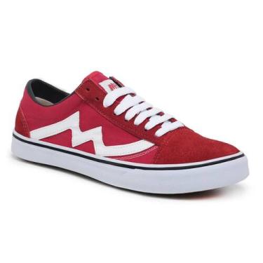 Imagem de Tenis Casual Skool Old Tendência - Master Feet, Vermelho, 39