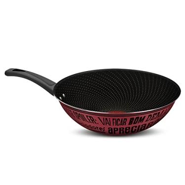 Imagem de Frigideira Wok Antiaderente Decorada 28cm Viva Rochedo Sabores