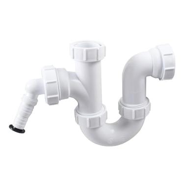 Imagem de TALEA Tubo de drenagem de pia de cozinha, conector de drenagem desodorante para lava-louças, GN048