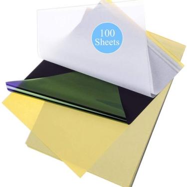Imagem de Papel de transferência de tatuagem UPTATSUPPLY 100 folhas, tamanho A4,