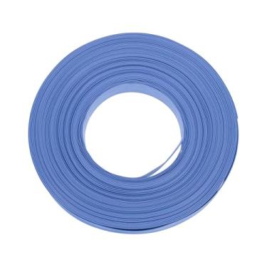 Imagem de DMiotech Tubo termorretrátil tubo de isolamento elétrico 2:1 tubo de fio de cabo envoltório manga azul 2 cm diâmetro 50 m de comprimento