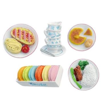Imagem de Conjunto de ímãs de geladeira, 5 unidades de resina 3D para alimentos,