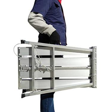 Imagem de Plataforma de trabalho equipamento de andaimes multiuso escada drywall ajustável banco de trabalho dobrável alumínio, carga de 300 kg