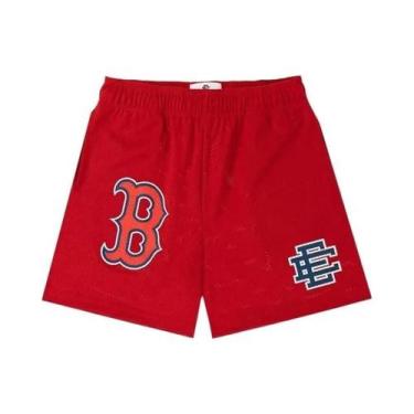 Imagem de Shorts Casuais De Basquete Masculinos Em Malha Floral Para O Verão Eri