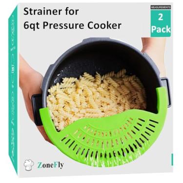 Imagem de Coador de silicone para panela de pressão de 6 qt, para panela instantânea Ninja Foodi 6 litros, outras panelas de pressão - Utensílios de cozinha resistentes ao calor, escorredor essencial para