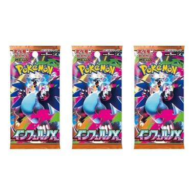 Imagem de Pokemon Card Game Mega Inferno X Booster Pack (Japanese) - 3 Packs - 15 Cards Total