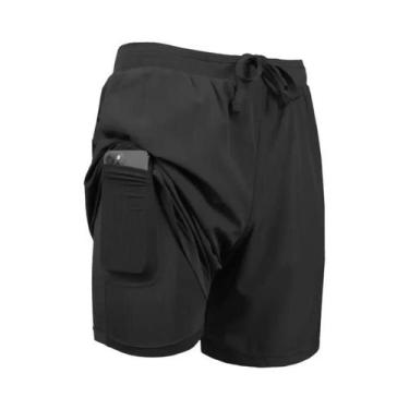 Imagem de Shorts De Treino Masculinos De Secagem Rápida E Respirável Com Camada 