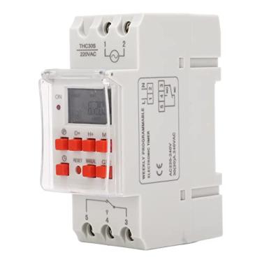 Imagem de Generic Interruptor Programável Digital Lcd, Temporizador 1s-168h 20 Liga/desliga para Aparelhos Ac 30a 220-240v, Prolonga a Vida útil, Design Compacto para Uso Doméstico