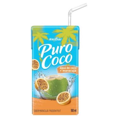 Imagem de Água De Coco Puro Coco Maracujá 180Ml