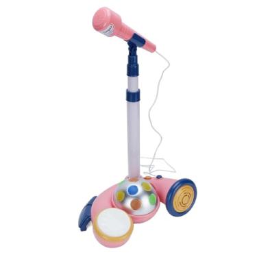 Imagem de TOPINCN Microfone Infantil Com Suporte, Máquina de karaokê Com Amplificação de Som para Crianças, Design Amigável Com Material ABS