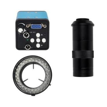 Imagem de Câmera De Microscópio De Vídeo VGA 13MP 1080P Com Zoom 1-130X, Lente C