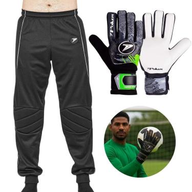 Imagem de Kit Goleiro Calça + Luva Infinity Poker Conforto e Proteção-Unissex