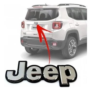 Imagem de Emblema Letreiro Traseiro Jeep Renegade Porta Mala Cromado