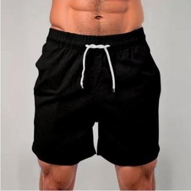 Imagem de Short Linho Masculino Bermuda Mauricinho Leve Praia Verão-Masculino