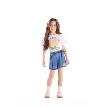 Imagem de Blusa Feminina Infantil Algodão Quimby-Feminino