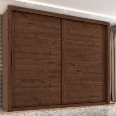 Imagem de Guarda Roupa Casal 2 Portas de Correr Imperador Plus Zanzini, Jacarand