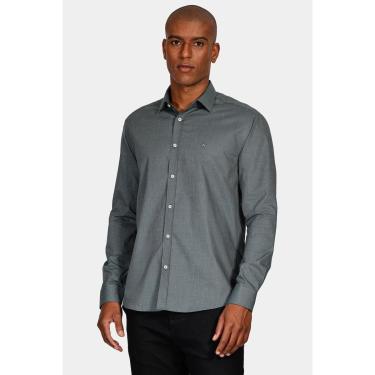 Imagem de Camisa Aramis Manga Longa Slim Antilia Verde Escuro-Masculino