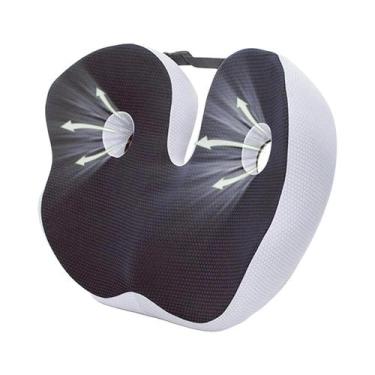 Imagem de Almofada Ergonômica Ortopédica De Espuma De Memória Para Cóccix Com La