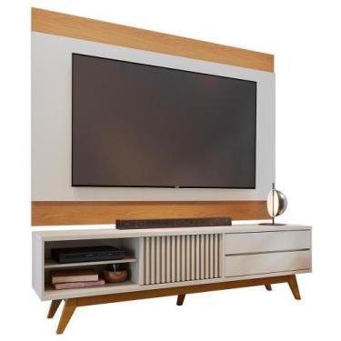Imagem de Rack Para Sala Venice Com Painel Para Tv 75 Pol Cairo C04 Off White Ma