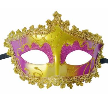 Imagem de Máscara de cosplay, fantasia de festa de Halloween, plástico, meia fac