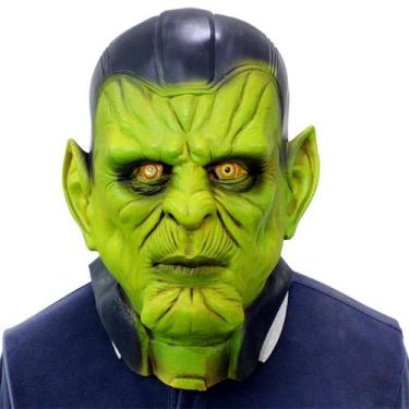 Imagem de Máscara de látex Green Face Captain para fantasia de carnaval de Hallo