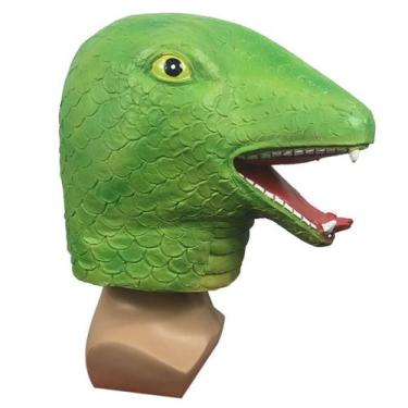 Imagem de Headgear Snake Latex, máscara facial completa, fantasia de cosplay de 