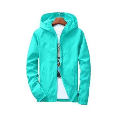 Imagem de Jaqueta Masculina Juvenil Com Capuz E Zíper, Moda Casual Fina De Cor S