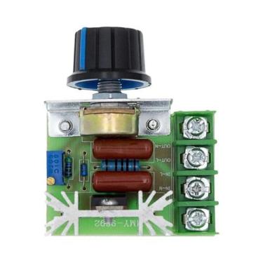 Imagem de Módulo Regulador De Tensão SCR 2000W AC 220V, Controlador De Velocidad