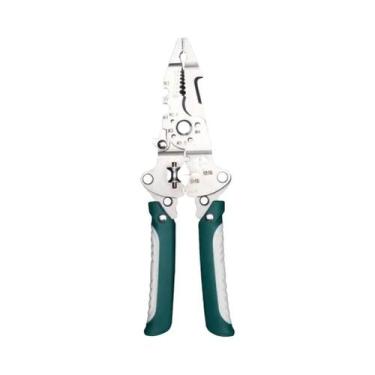 Imagem de Alicate Multifuncional Dobrável Para Desencapar Fios, Crimpar E Cortar