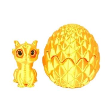 Imagem de Conjunto De Ovos De Dinossauro Impressos Em 3D Multicoloridos Com Tamp