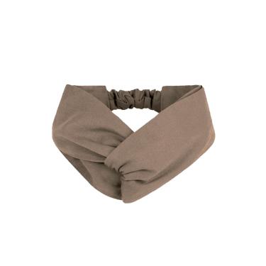 Imagem de Faixa de Cabelo Turbante Bandana Marrom Claro Chef Cozinha