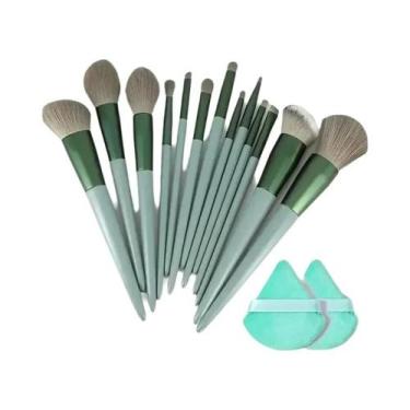 Imagem de Conjunto De Pincéis De Maquiagem Profissionais Macios E Fofos Para Bas