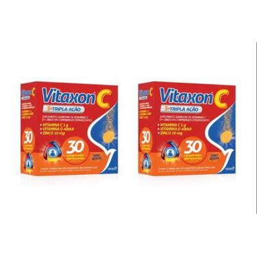 Imagem de Vitaxon Tripla Ação Vitamina C, D & Zinco Airela 30 Comprimidos - Kit 