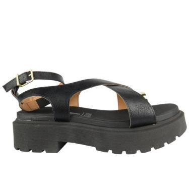 Imagem de SANDÁLIA VIZZANO 6499122 Cor:PRETOTAMANHO:37, Preto, 37