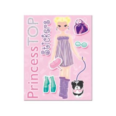 Imagem de Princess top stickers - cabelo loiro / capa rosa - GIRASSOL IMPORTADOS