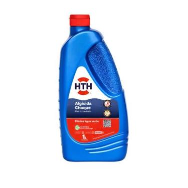 Imagem de Algicida Choque Elimina Água Verde HTH 1 Litro Para Piscinas