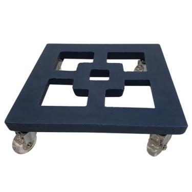 Imagem de Suporte Quadrado com Roda 25cm para Vasos Alpe e Aritana - Alpe & Arit