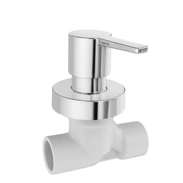 Imagem de REGISTRO BASETEC PVC CERÂMICO 25mm DOCOL COM ACABAMENTO GALI 900080040