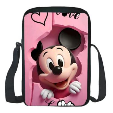 Imagem de Mochila Estojo Lancheira Escolar Ratinho Mickey - Genérica, Lancheira 