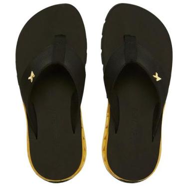 Imagem de Chinelo Kenner Rakka Masculino Preto Dourado, 38