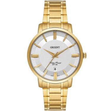 Imagem de Relógio ORIENT feminino dourado prata FGSS1201 S1KX