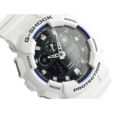 Imagem de Relógio CASIO G-SHOCK masculino digital branco GA-100B-7ADR