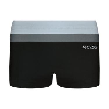 Imagem de Sunga Boxer Infantil Menino KM Lupo, Preto, 8