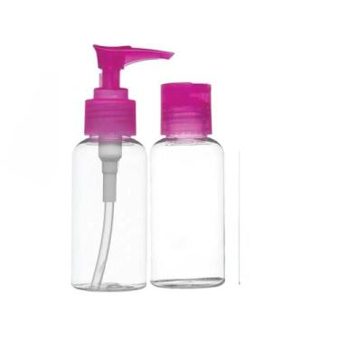 Imagem de Kit para viagem ricca com 2 frascos colors 3314 -, Rosa