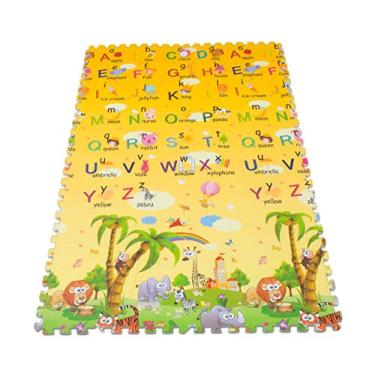 Imagem de Tapete Girafa Abc Encaixar, Ibimboo, Multicolorido, Grande