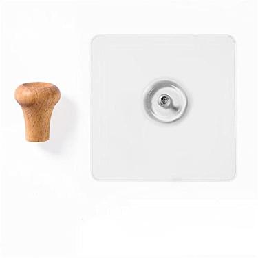 Imagem de KK5 Ganchos de parede autoadesivos, ganchos para chapéu, ganchos de madeira, ganchos de parede, cabide decorativo para banheiro, quarto, cozinha, escritório, porta, armário, guarda-roupa, entrada, impermeável, à prova de óleo