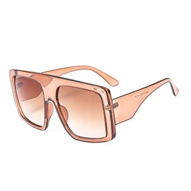 Imagem de Óculos de sol femininos quadrados de tamanho grande, moda vintage, óculos de sol grandes, óculos de sol masculinos, hip hop, tons gradientes, 22, china