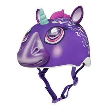 Imagem de Raskullz Capacete infantil de unicórnio elétrico (idades 5-8), roxo elétrico