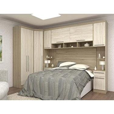 Imagem de Guarda Roupa Dormitório Modulado Master Casal Queen 1,58 m Canto - Avelã Rústico e Ártico Rústico - Luciane M13