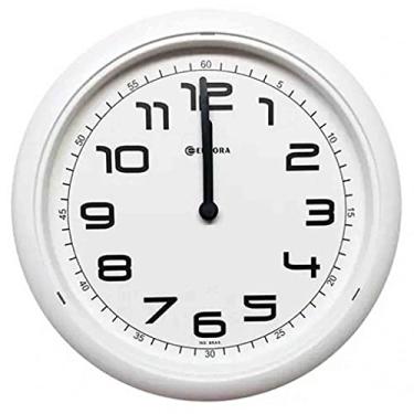 Imagem de Relógio de Parede Quartz Branco Eurora 651700